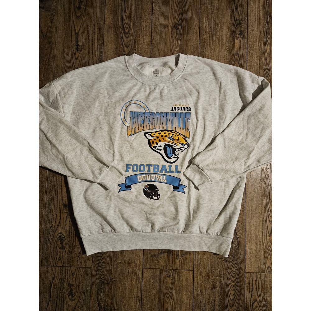 Jacksonville Jaguars Gameday Couture Sweatshirt Gray Women's Size L